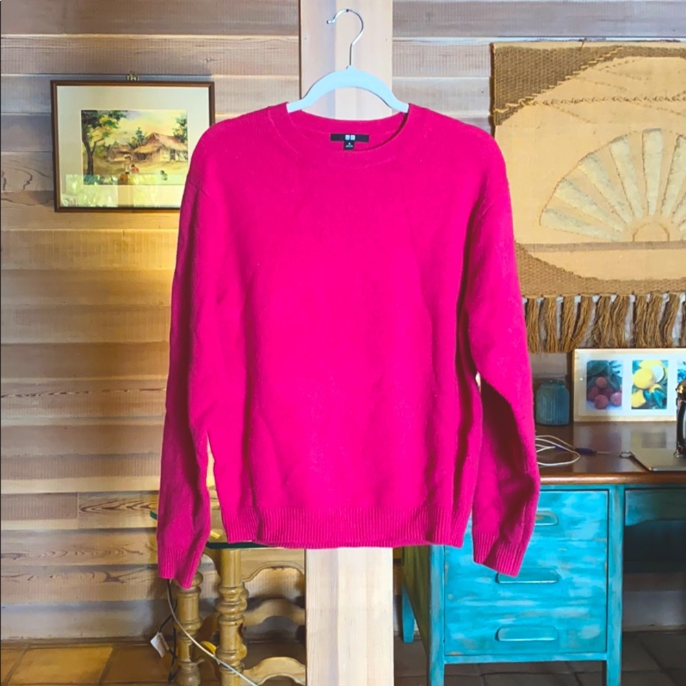Magenta Fleece Sweater